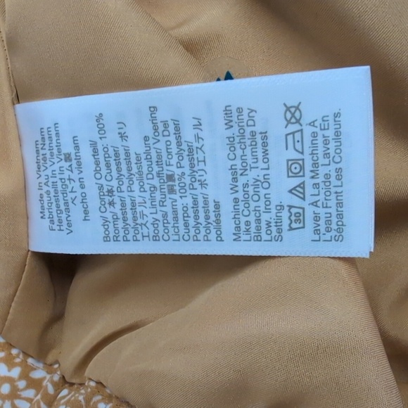 J Crew Pull On Pencil Midi Skirt Golden Floral Print Skirt Size  XXL NWT - Picture 9 of 9